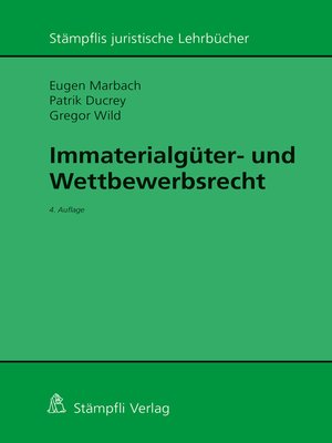 cover image of Immaterialgüter- und Wettbewerbsrecht